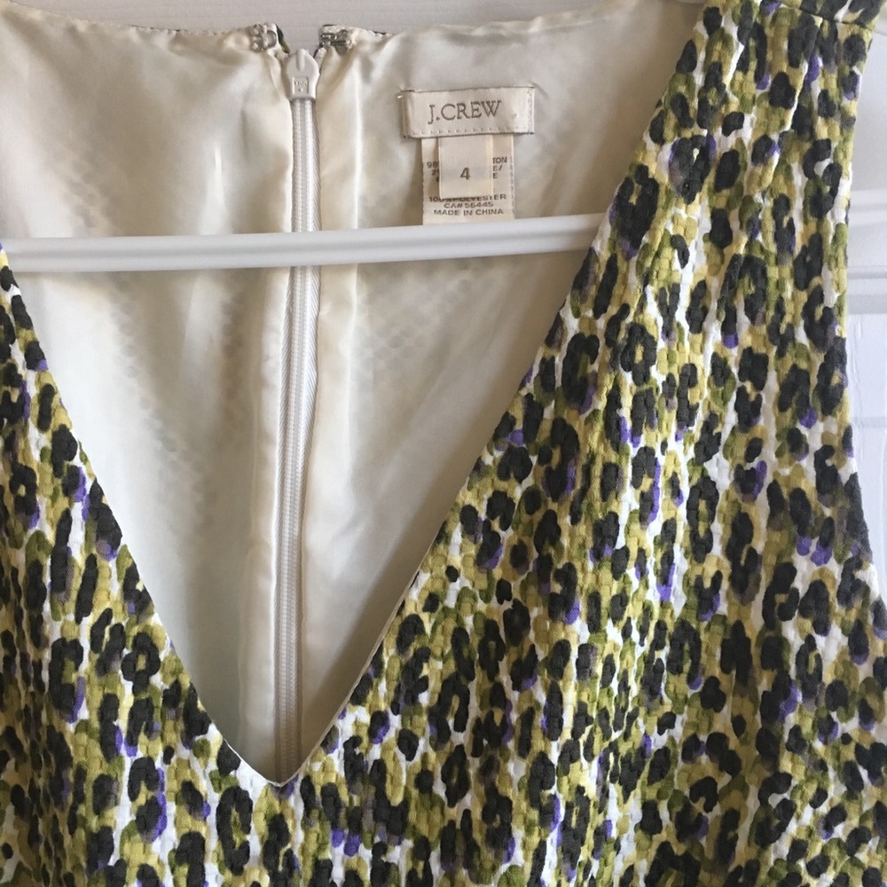 JCrew multi-print dress